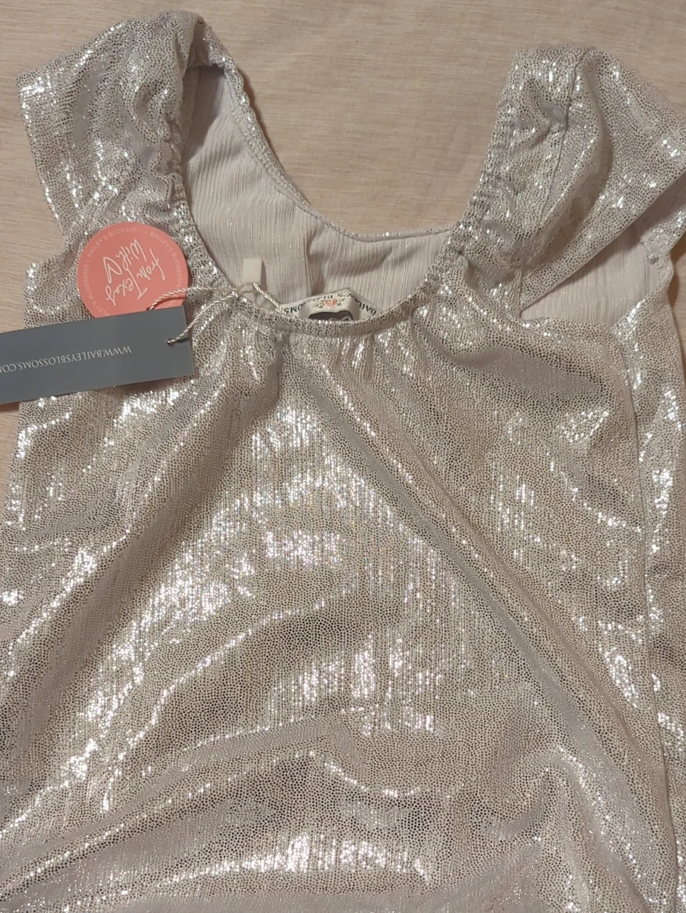 Sparkle Silver Girls' One-Piece Bodysuit by Bailey's Blossoms